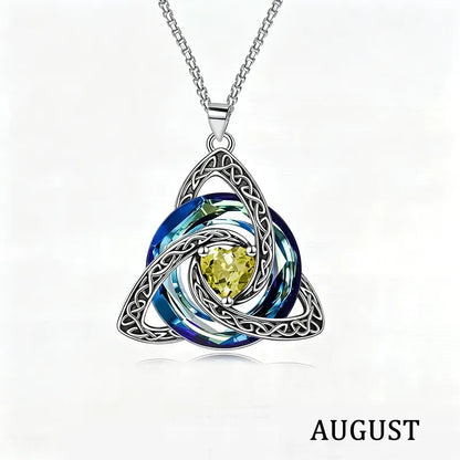 💝12-Month Celtic Birthstone Necklace