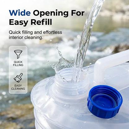 🔥LAST DAY 50% OFF - 🚿Collapsible Food-Grade Water Container with Leak-Proof Spigot | Space-Saving Portable Water Jug for Camping & Outdoor Trips ⛺