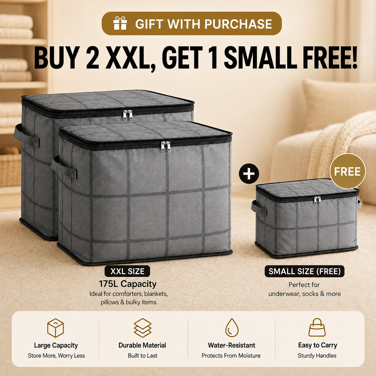 BUY 2(XXL) GET 1 FREE(S)