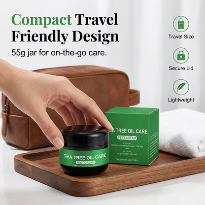 👣 Natural Tea Tree Oil Foot Care ✨ Refreshing, Nourishing & Gentle Daily Care for Soft, Smooth Feet 💚