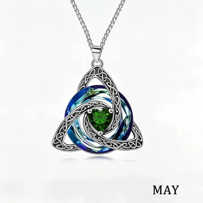 💝12-Month Celtic Birthstone Necklace