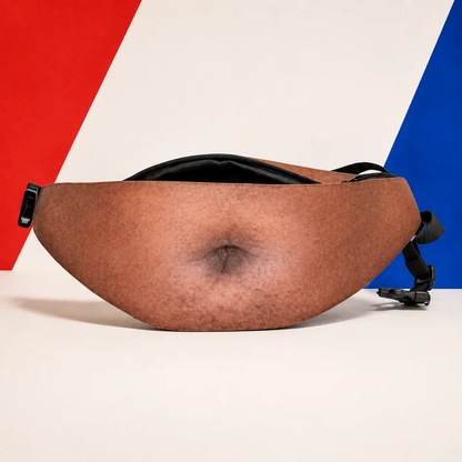 🍺Ultra-Realistic Dad Bod Fanny Pack – Funny Beer Belly Waist Bag