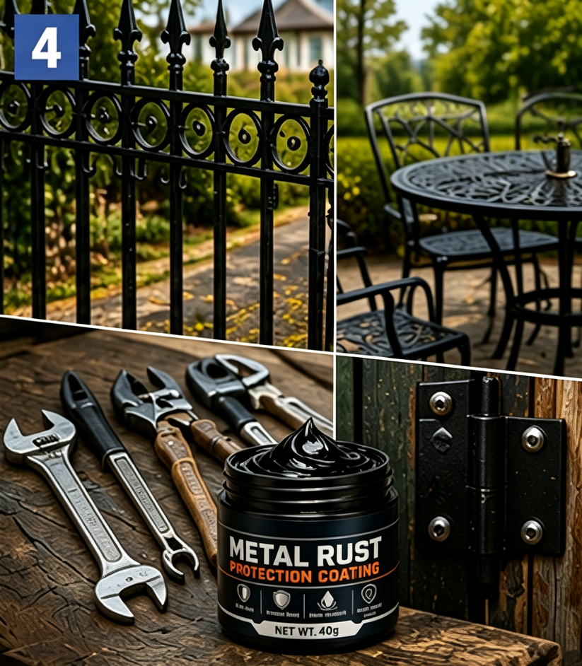 Protecting treated metal after rust restoration