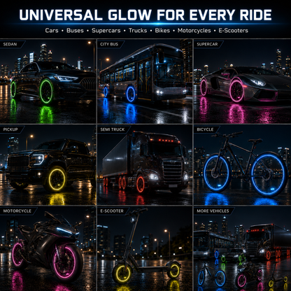 🔥💡Cool Glowing Tire Valve Caps – Instantly Upgrade Your Wheels
