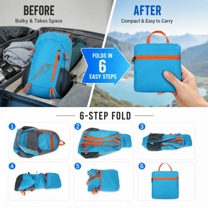 Foldable Waterproof Camping Backpack