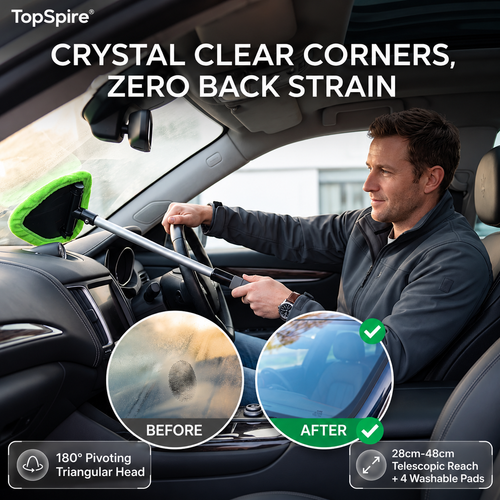 TopSpire® Extendable Microfiber Glass Cleaner