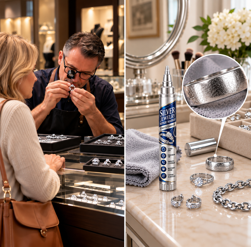 At-home silver jewelry touch-up