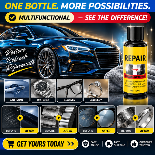 Multifunctional Scratch Repair Polish – Works on All Car Colors 🚗