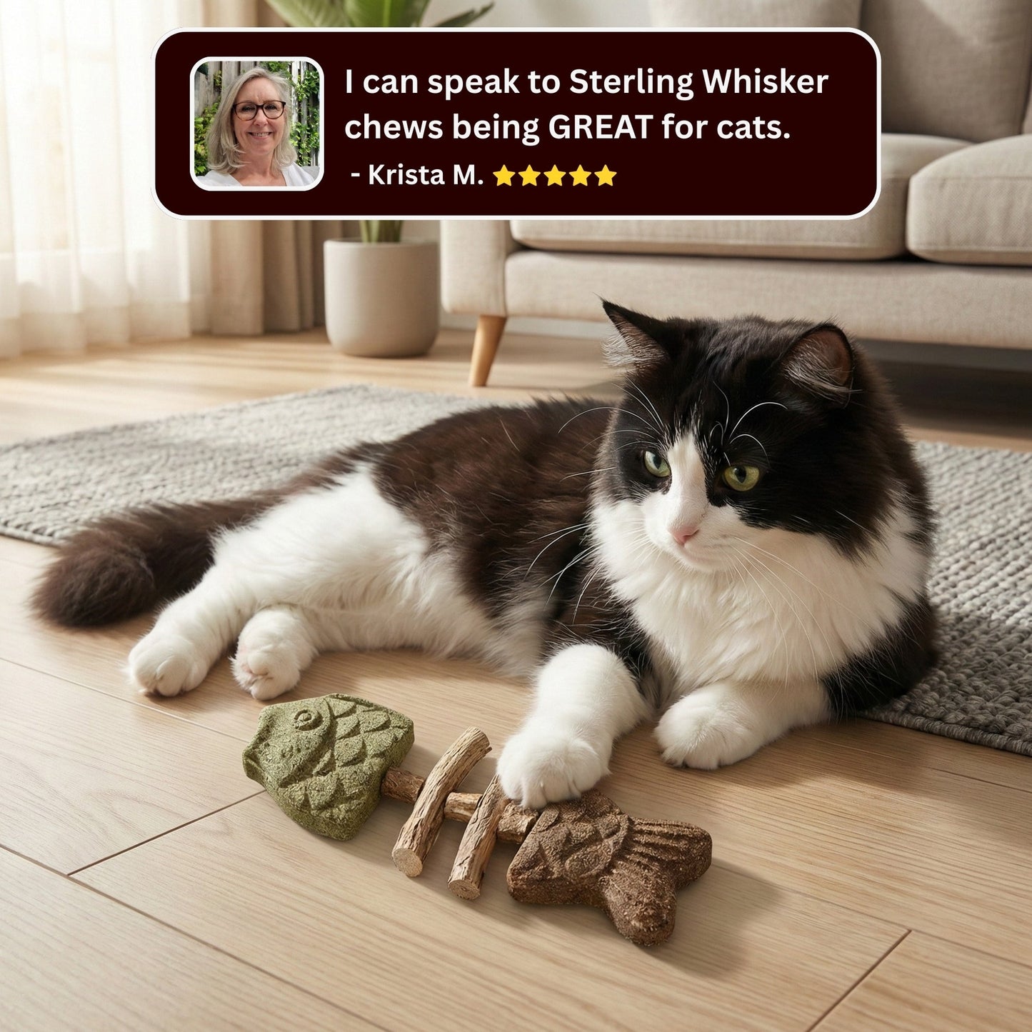 Catnip & Silvervine Chew.