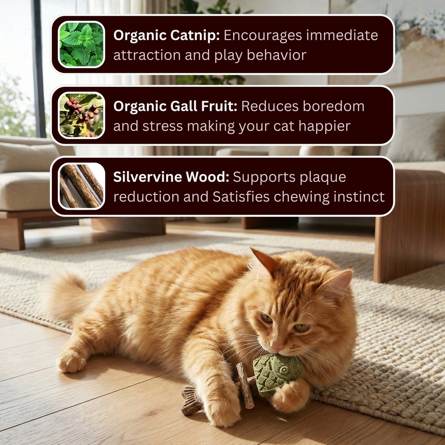 Catnip & Silvervine Chew.