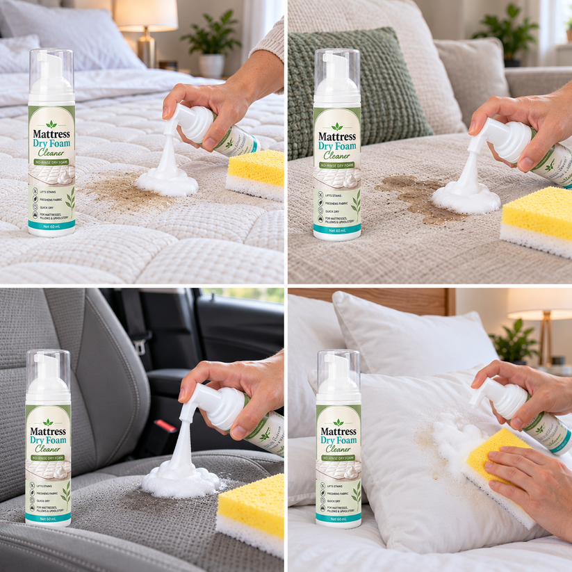 Foam cleaner used on mattress sofa car seat and pillow