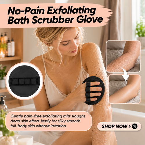 No-Pain Exfoliating Bath Scrubber Glove