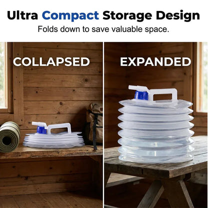🔥LAST DAY 50% OFF - 🚿Collapsible Food-Grade Water Container with Leak-Proof Spigot | Space-Saving Portable Water Jug for Camping & Outdoor Trips ⛺