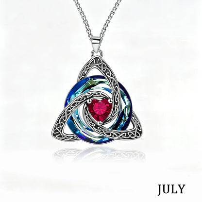 💝12-Month Celtic Birthstone Necklace