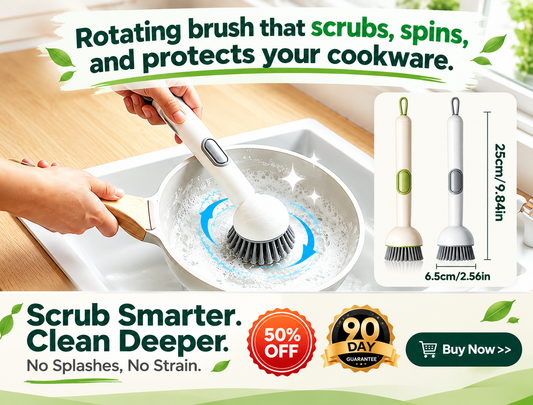 Long-Handle Rotary Scrubber
