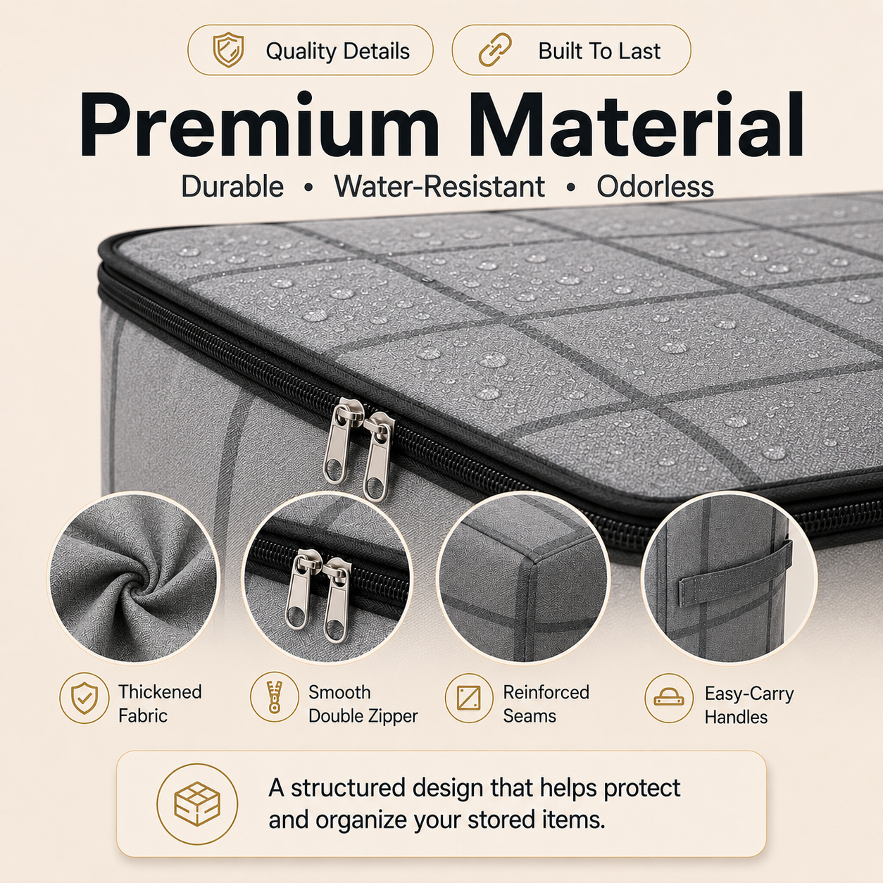 🏷️- XXL Foldable Storage Bag with Reinforced Handles