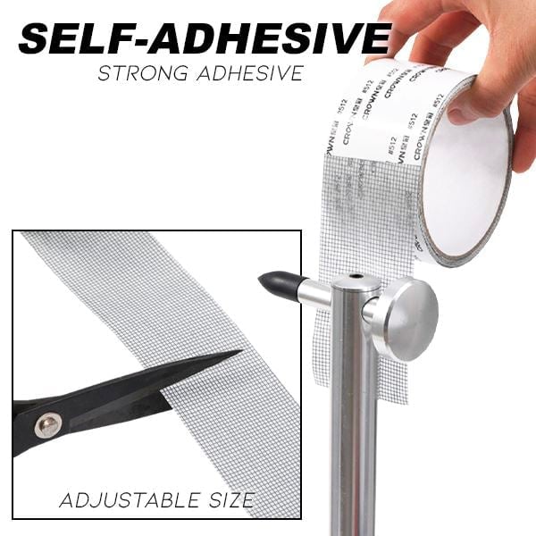 🔥Window Screen Repair Tape, Adhesive Gray Screen Repair Strip.