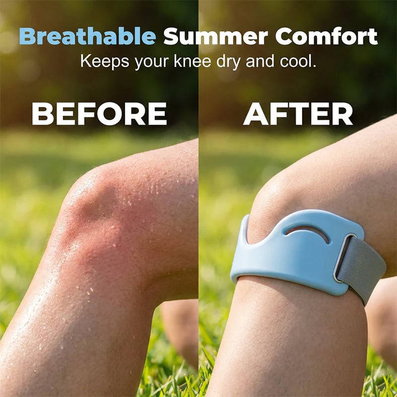 Lightweight open knee patella strap