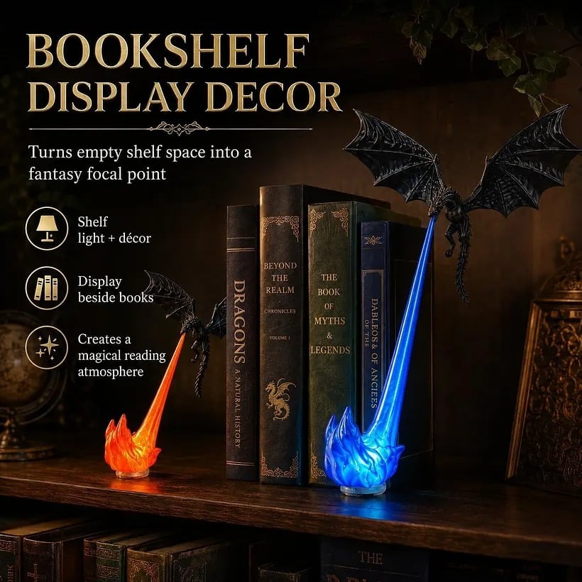 🔥LAST DAY 50% OFF🎁Flying Dragon Bookshelf Light 2026