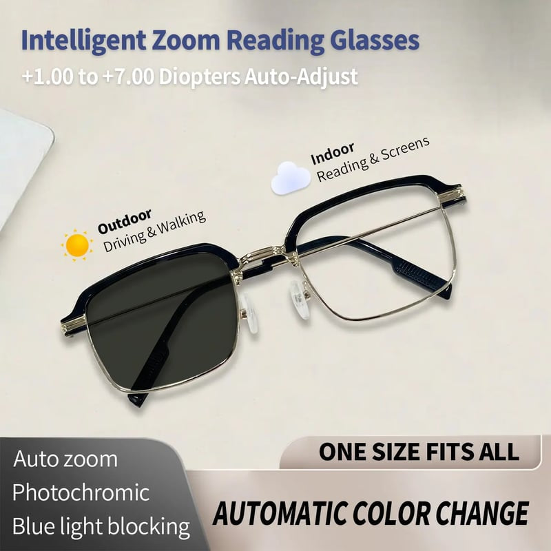 👓✨[Regain Your Youthful Vision] Smart Zoom Auto-Adjusting HD Reading Glasses