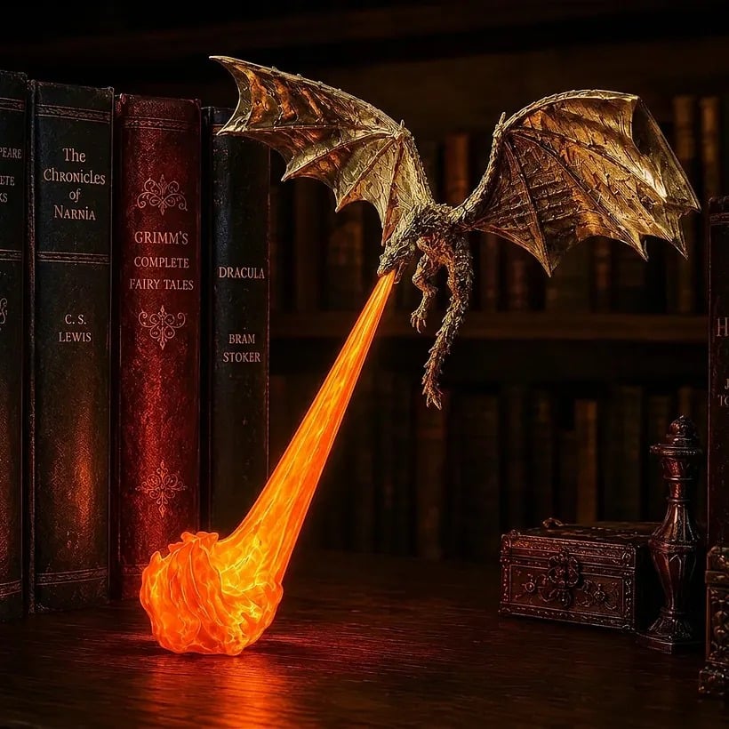 🔥LAST DAY 50% OFF🎁Flying Dragon Bookshelf Light 2026