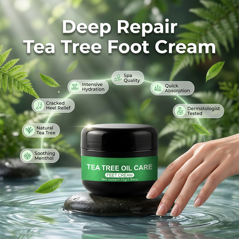 👣 Natural Tea Tree Oil Foot Care ✨ Refreshing, Nourishing & Gentle Daily Care for Soft, Smooth Feet 💚