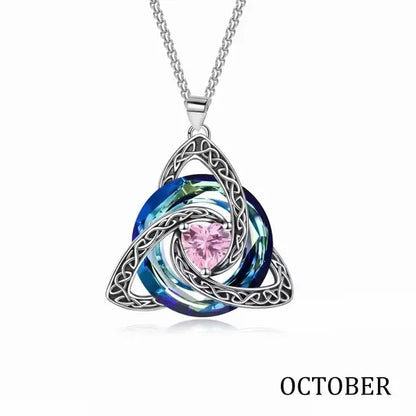 💝12-Month Celtic Birthstone Necklace