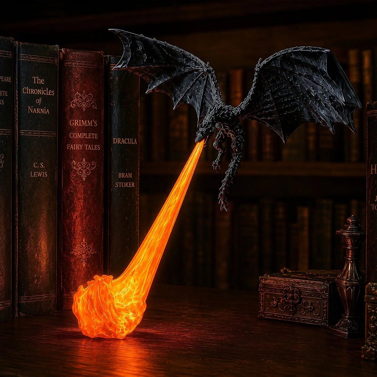 🔥LAST DAY 50% OFF🎁Flying Dragon Bookshelf Light 2026