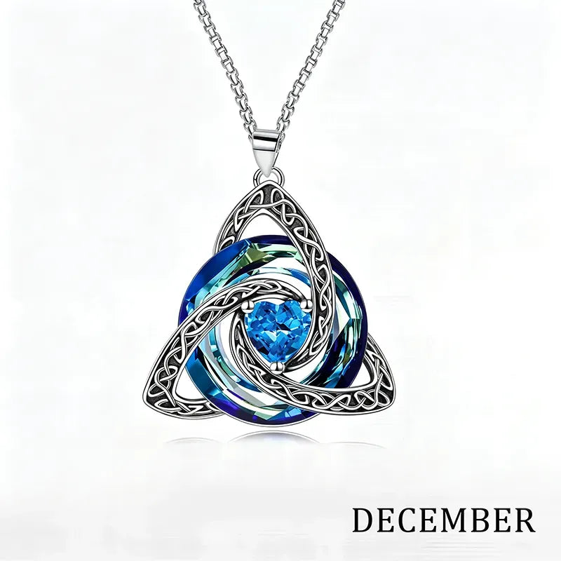 💝12-Month Celtic Birthstone Necklace