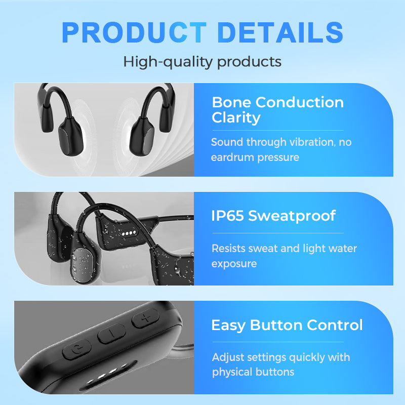 💥50% OFF🔥Bone Conduction Smart Hearing Aid Bluetooth Earphones