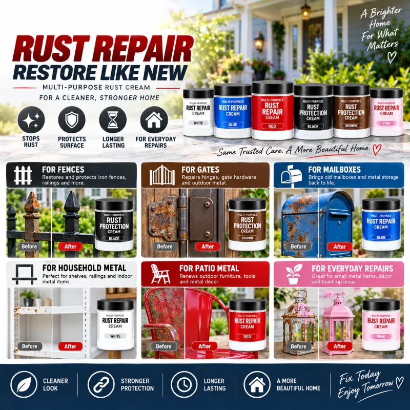 Multi-Purpose Rust Repair Cream for Cars & Household Metal