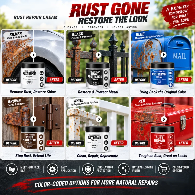 Multi-Purpose Rust Repair Cream for Cars & Household Metal