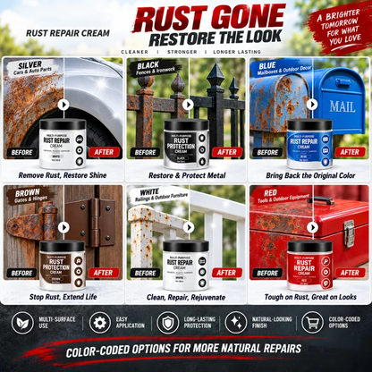 Multi-Purpose Rust Repair Cream for Cars & Household Metal