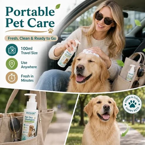 Rinse-Free Pet Shampoo Mousse