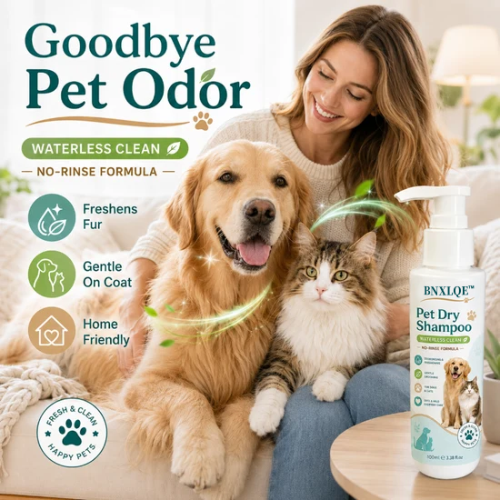 Rinse-Free Pet Shampoo Mousse