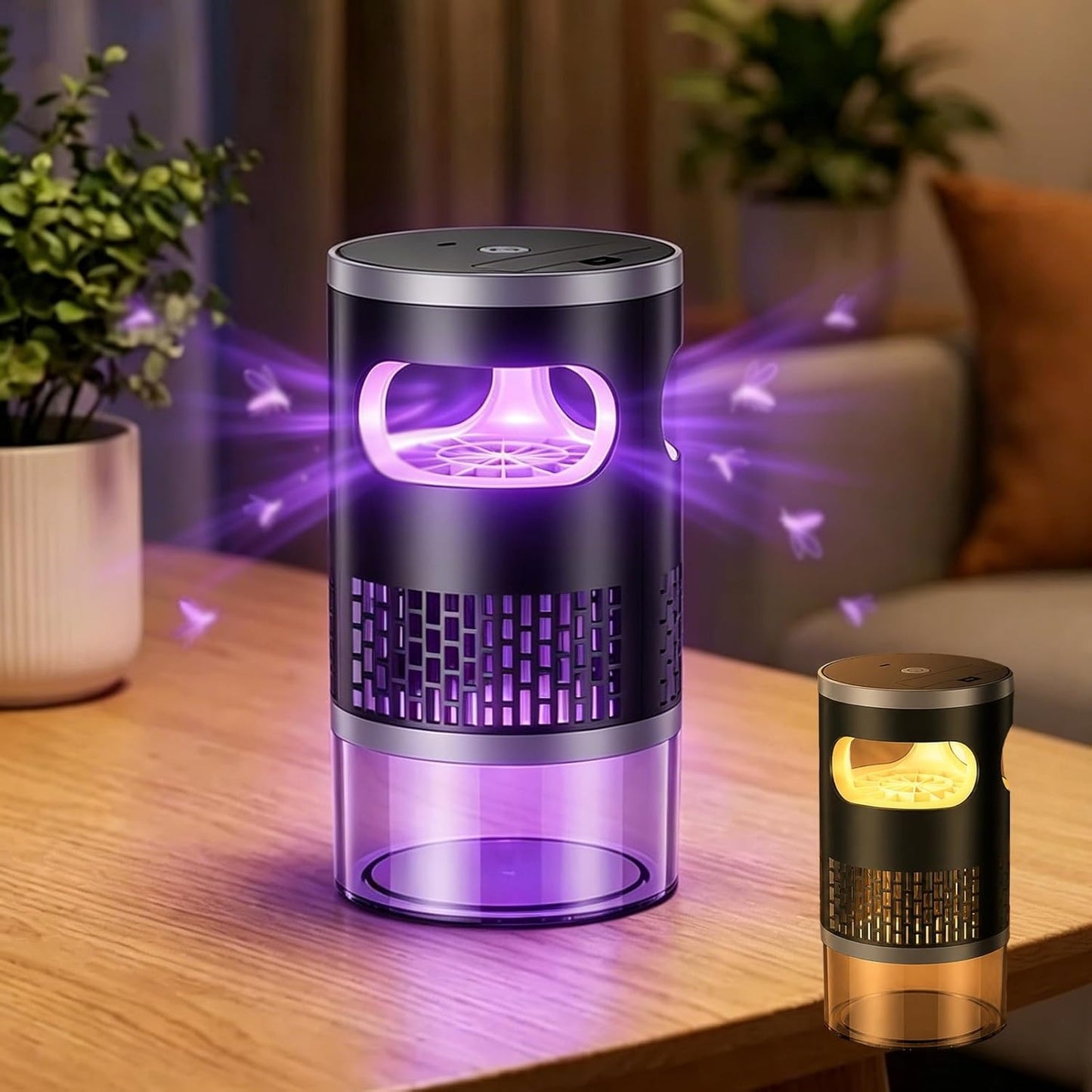 Quiet UV Mosquito Trap -Chemical-Free & Safe for Kids&Pets