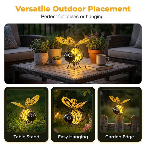 ⏰50% OFF!🔥50K+ SOLD! Solar-Powered Hanging Bee Light🐝