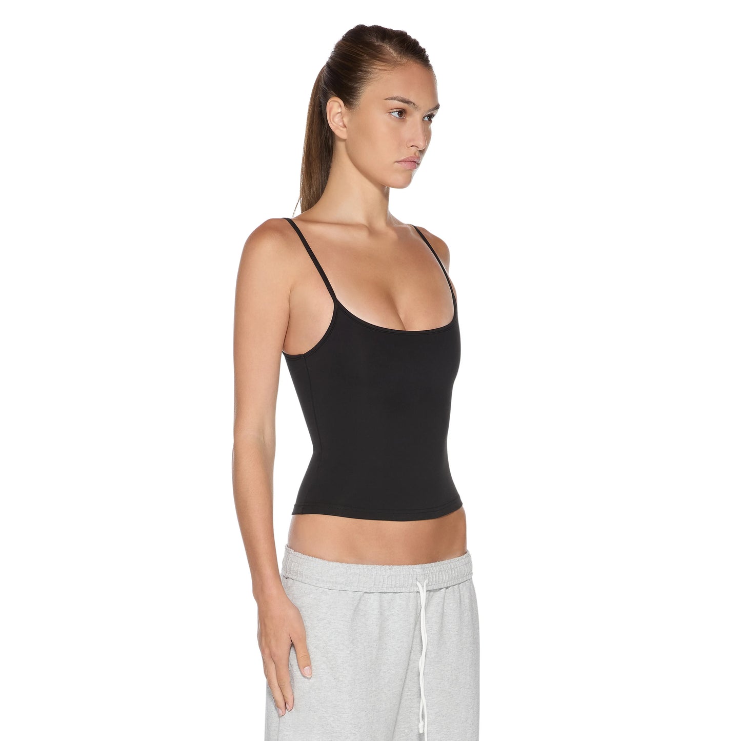 Women's Double-Lined Adjustable Scoop Neck Cami Tank Top