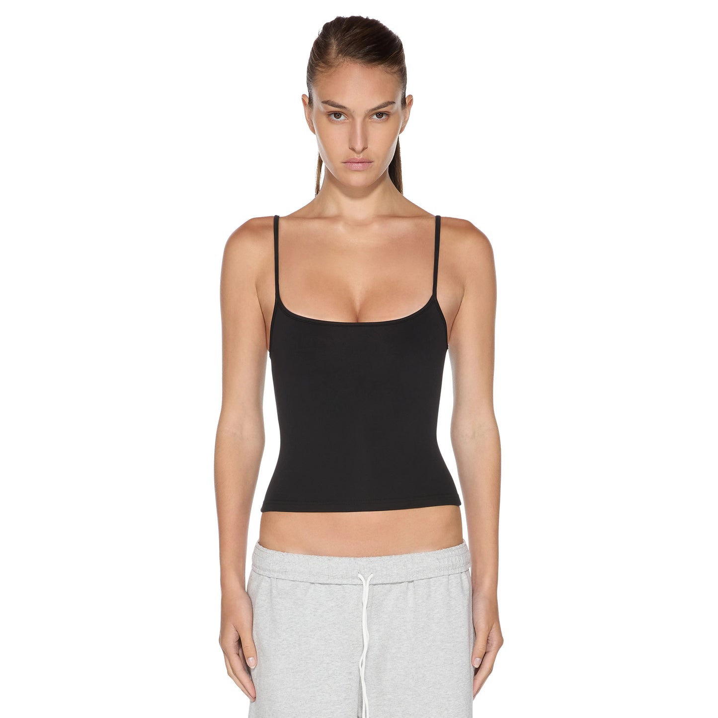 Women's Double-Lined Adjustable Scoop Neck Cami Tank Top