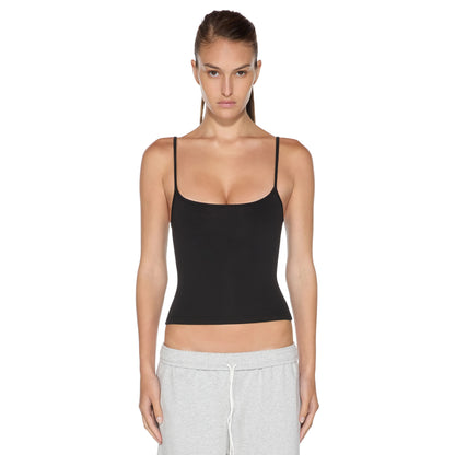 Women's Double-Lined Adjustable Scoop Neck Cami Tank Top