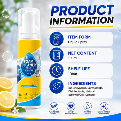 ✨Last Day 50%✨ OFF Foam No-Rinse Cleaner- Spray, Wipe & Done