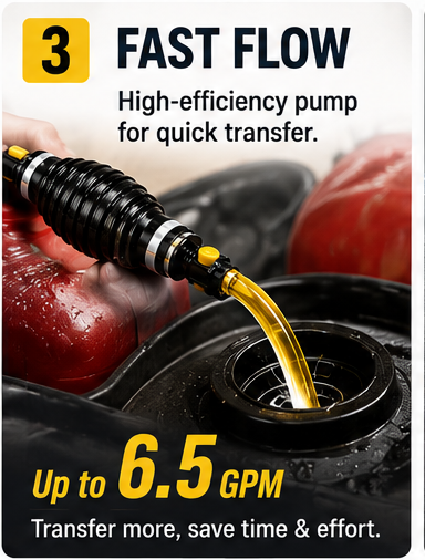 Manual siphon pump transferring liquid