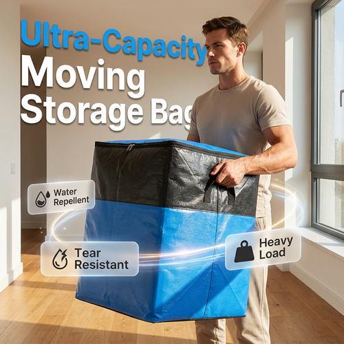 📦 50% OFF NOW! 🧳 Collapsible Storage and Moving Bag – Heavy-duty handles & zippered closure – Folds flat, perfect for moving, travel or closet organization – reusable & easy to clean 🏠