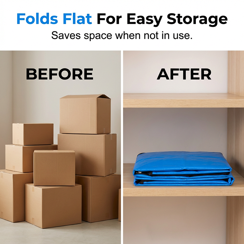 📦 50% OFF NOW! 🧳 Collapsible Storage and Moving Bag – Heavy-duty handles & zippered closure – Folds flat, perfect for moving, travel or closet organization – reusable & easy to clean 🏠