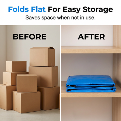 📦 50% OFF NOW! 🧳 Collapsible Storage and Moving Bag – Heavy-duty handles & zippered closure – Folds flat, perfect for moving, travel or closet organization – reusable & easy to clean 🏠