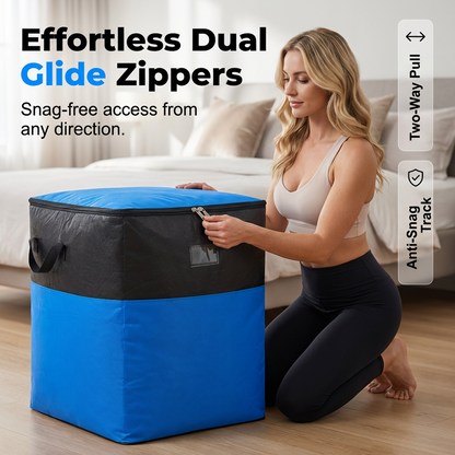 📦 50% OFF NOW! 🧳 Collapsible Storage and Moving Bag – Heavy-duty handles & zippered closure – Folds flat, perfect for moving, travel or closet organization – reusable & easy to clean 🏠
